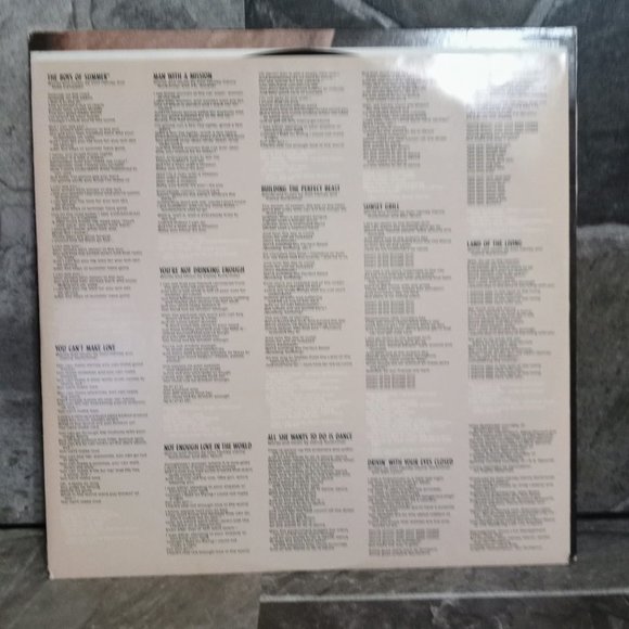 Don Henley Building The Perfect Beast Vinyl Record 1984 NM - Picture 3 of 6